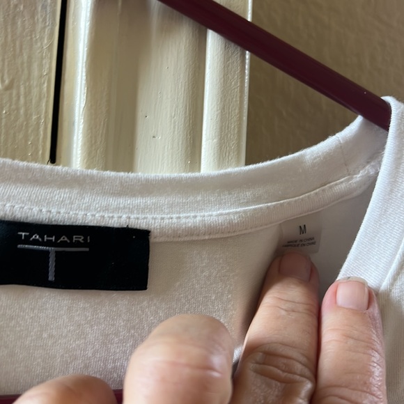 Tahari off white shirt - Picture 5 of 6